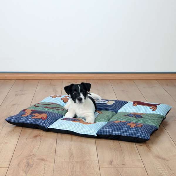 Trixie Patchwork-Decke - Blau/grün, 80 x 55 cm