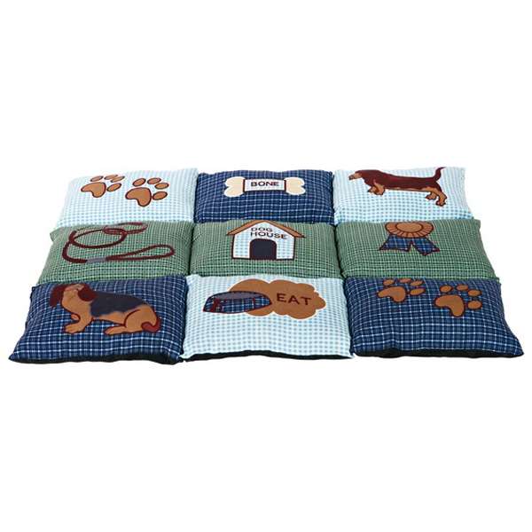 Trixie Patchwork-Decke - Blau/grün, 80 x 55 cm