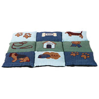Trixie Patchwork-Decke - Blau/grün, 80 x 55 cm